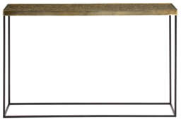 Umber Console Table – Gold Finish - thumbnail 1