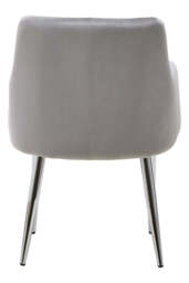 Linea Light Blue Velvet Angular Dining Chair - thumbnail 6