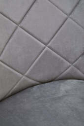 Linea Light Blue Velvet Angular Dining Chair - thumbnail 2