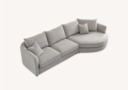 Aluxo Rubin Corner Chaise in Pebble Bouclé - thumbnail 6