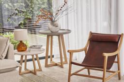Ferrowe White Dish lamp Table - thumbnail 2
