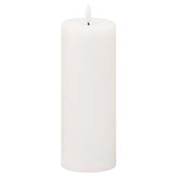 Classic & Pure Glow: LED White Wax Candle