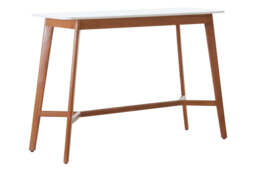Altrincham White Marble Console Table – Luxury Contemporary Hallway Table - thumbnail 2