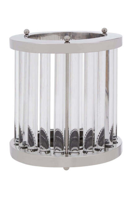Alderley Candle Holder – Glass & Stainless Steel (Small) - image 1