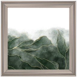 AB164 Green & Gold Abstract -- - thumbnail 4