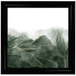 AB164 Green & Gold Abstract -- - thumbnail 2