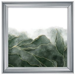 AB164 Green & Gold Abstract -- - thumbnail 6