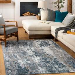 Designer Allegro Abstract Modern Marble Rug - thumbnail 2