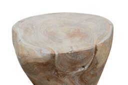 Delvane Stool / Side Table Natural Grey - thumbnail 3