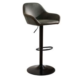 Morvella Gas Lift Barstool Forest Green SET OF 2 - thumbnail 1