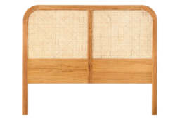 Inkwell Headboard – Natural Rattan & Oak