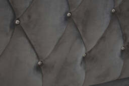 Rutherford Velvet Bed – Grey (King) - thumbnail 2