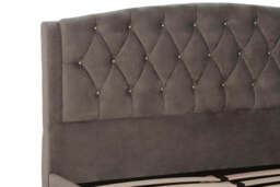 Rutherford Velvet Bed – Grey (King) - thumbnail 4