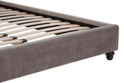Rutherford Velvet Bed – Grey (King) - thumbnail 3