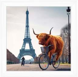 AN1110 COW BIKE RIDING AROUND EIFFEL TOWER - thumbnail 4