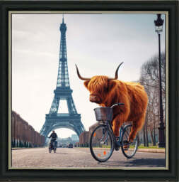 AN1110 COW BIKE RIDING AROUND EIFFEL TOWER - thumbnail 5