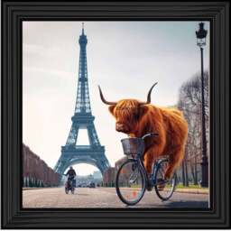 AN1110 COW BIKE RIDING AROUND EIFFEL TOWER - thumbnail 6
