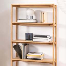 Braidwood Bookcase with 4 Shelves in Oak - thumbnail 5