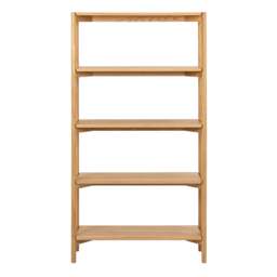 Braidwood Bookcase with 4 Shelves in Oak - thumbnail 2