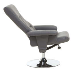 Verse Recliner – Grey Leather Effect - thumbnail 6