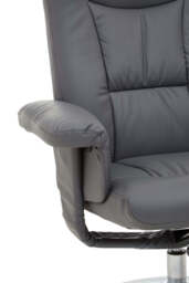 Verse Recliner – Grey Leather Effect - thumbnail 2