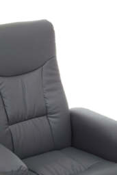 Verse Recliner – Grey Leather Effect - thumbnail 3