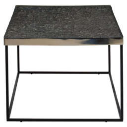 Umber Rectangular Coffee Table – Silver & Glass - thumbnail 5
