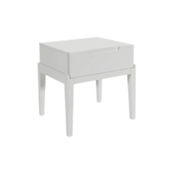 Orchid Single Drawer Bedside Table – Modern & Compact Nightstand - thumbnail 2