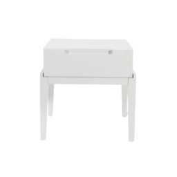 Orchid Single Drawer Bedside Table – Modern & Compact Nightstand - thumbnail 1