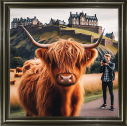 AN1111 HIGHLAND COW EDINBURGH CASTLE SHOOT - thumbnail 5