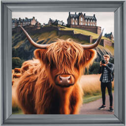 AN1111 HIGHLAND COW EDINBURGH CASTLE SHOOT - thumbnail 4