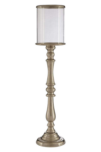 Vireo Townhouse Candle Holder – Nickel (Small) - image 1