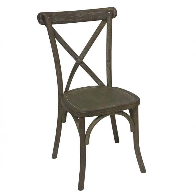 Light Oak Cross Back Dining Chair – Rustic Charm with Timeless Appeal - image 1
