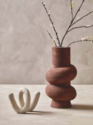 Textured Vase Red Bubble Montrelle Large - thumbnail 2