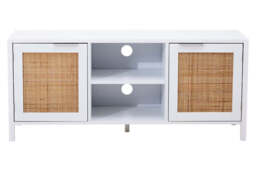 Godalming White Wood Media Unit – Contemporary TV & Storage Unit
