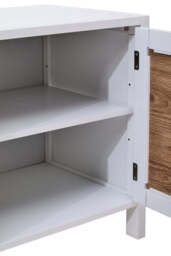 Godalming White Wood Media Unit – Contemporary TV & Storage Unit - thumbnail 3