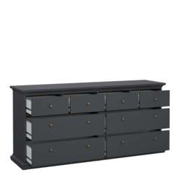 Paris Chest of 8 Drawers in Matt Grey - thumbnail 5