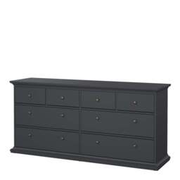 Paris Chest of 8 Drawers in Matt Grey - thumbnail 3