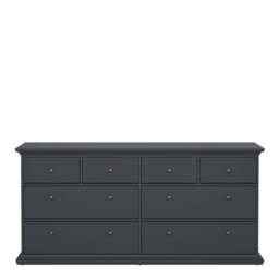 Paris Chest of 8 Drawers in Matt Grey - thumbnail 2