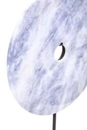 Extra Dia Large Marble Disc 35cm Grey Sculpture Round Calvion - thumbnail 5