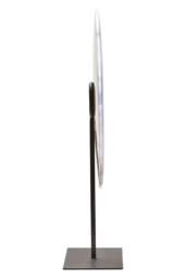 Extra Dia Large Marble Disc 35cm Grey Sculpture Round Calvion - thumbnail 2