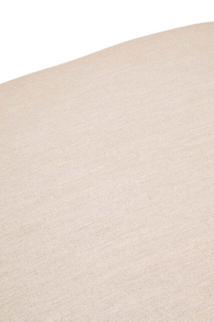 Verdeon Footstool – Linen Texture with Wood Base - image 1