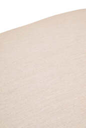 Verdeon Footstool – Linen Texture with Wood Base - thumbnail 1