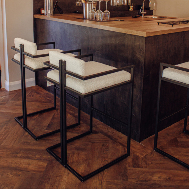 Boucle Bar Stool - image 1