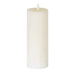 Statement Glow: Textured Ribbed LED Candle - thumbnail 2