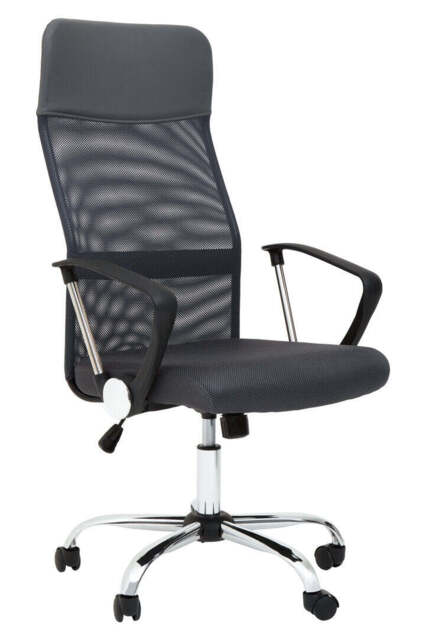 Monet Mesh & Fabric Office Chair – Black/Grey - image 1
