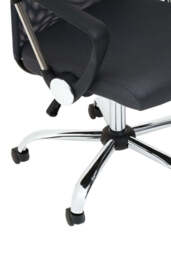 Monet Mesh & Fabric Office Chair – Black/Grey - thumbnail 5