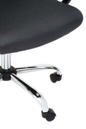 Monet Mesh & Fabric Office Chair – Black/Grey - thumbnail 3
