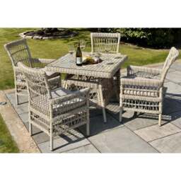 Provence Collection Outdoor 4 Seater Dining Set - thumbnail 1