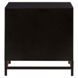 Linden Bedside Table – Black (2 Drawer) - thumbnail 5